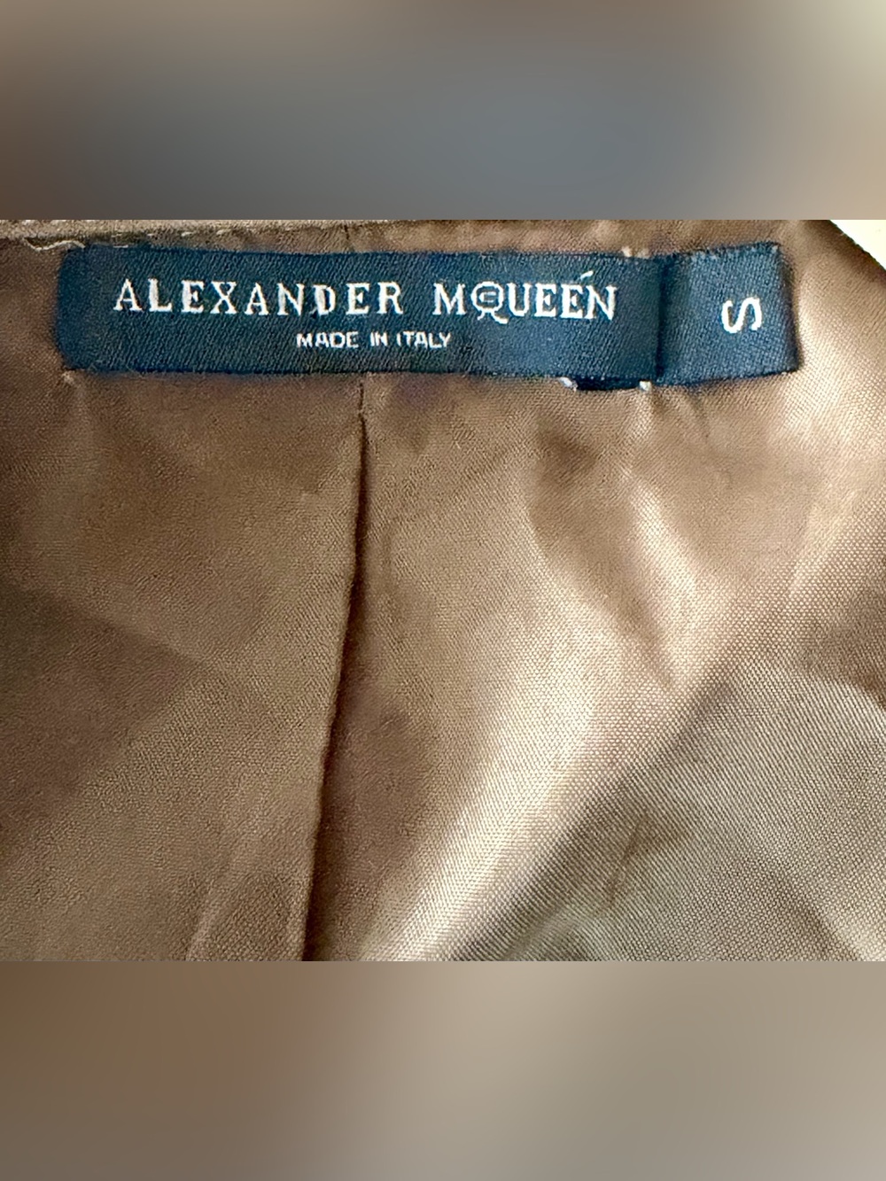 Alexander McQueen 2009 Draped Trench Coat, belt, Sueded Cotton, S, GUC - Picture 10 of 12